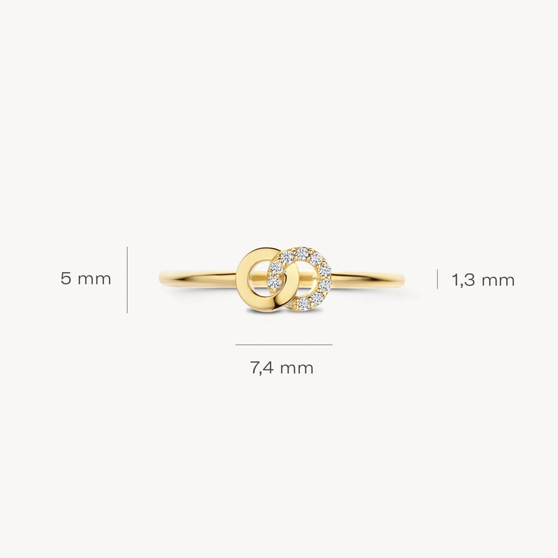 Ring 1282YZI - 585er Gold mit Zirkonia