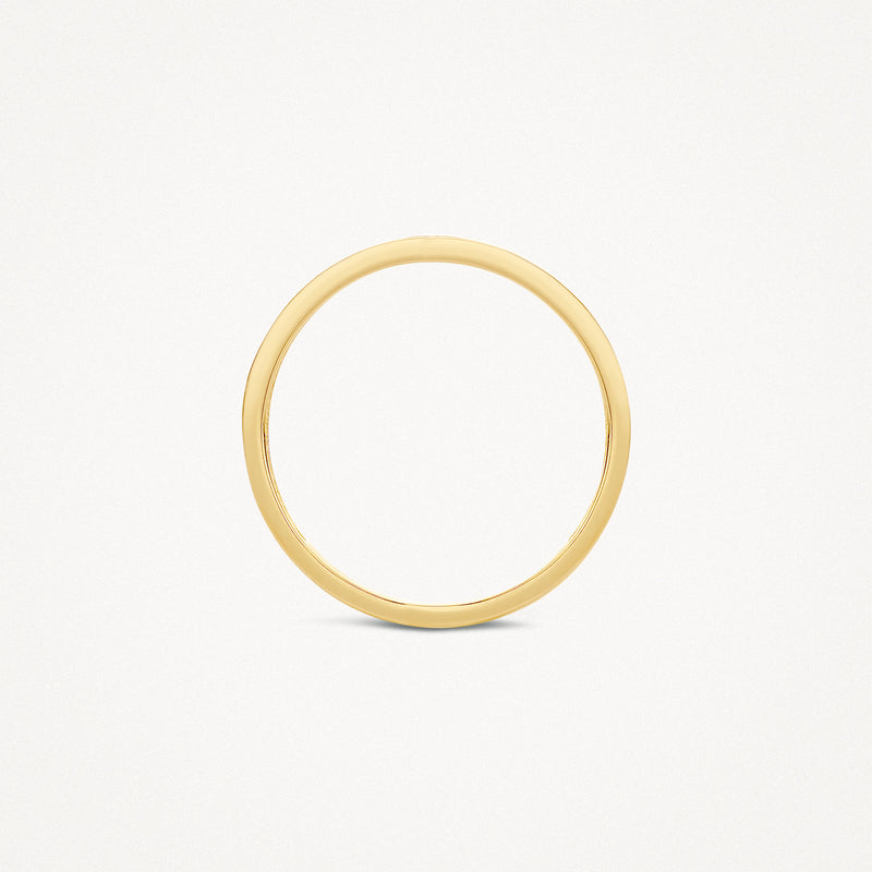 Dunne 14k geelgouden aanschuifring met gladde afwerking en subtiel design.