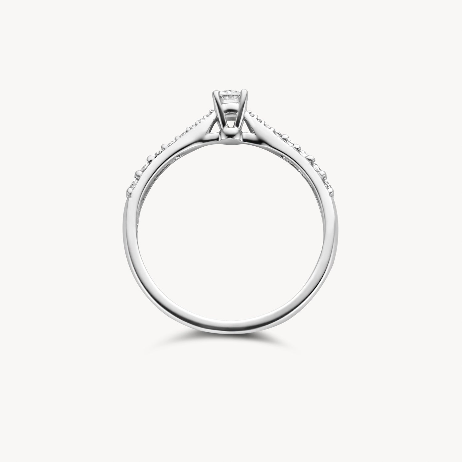 Ring 1659WDI - 14k Wit goud met Diamant
