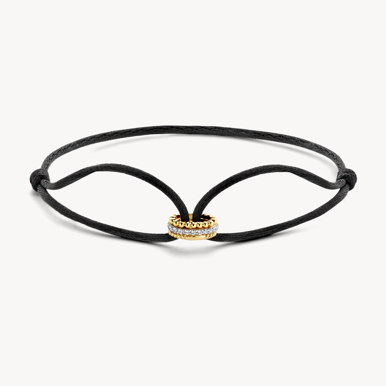 Armband 2181YZI - 14k Geelgoud met Zijdekoord