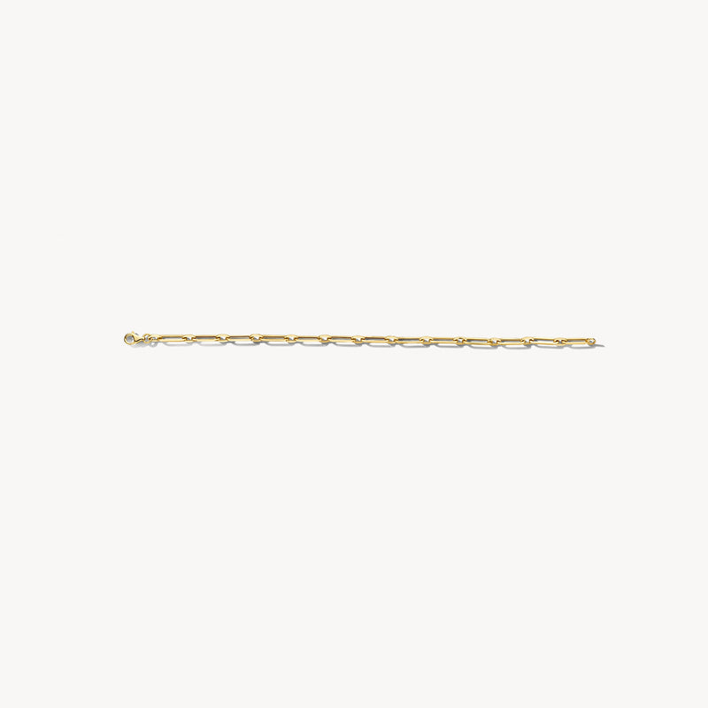 Armband aus 585er Gelbgold mit klobiger Gliederstruktur.