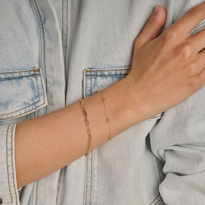 Armband ⌀ 3.2 mm closed forever-schakels 14k goud