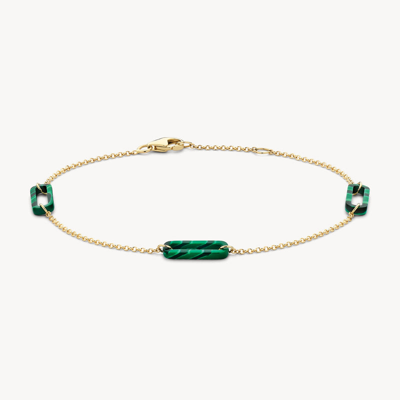 Armband 2267YMA - 585er Gold mit Malachit
