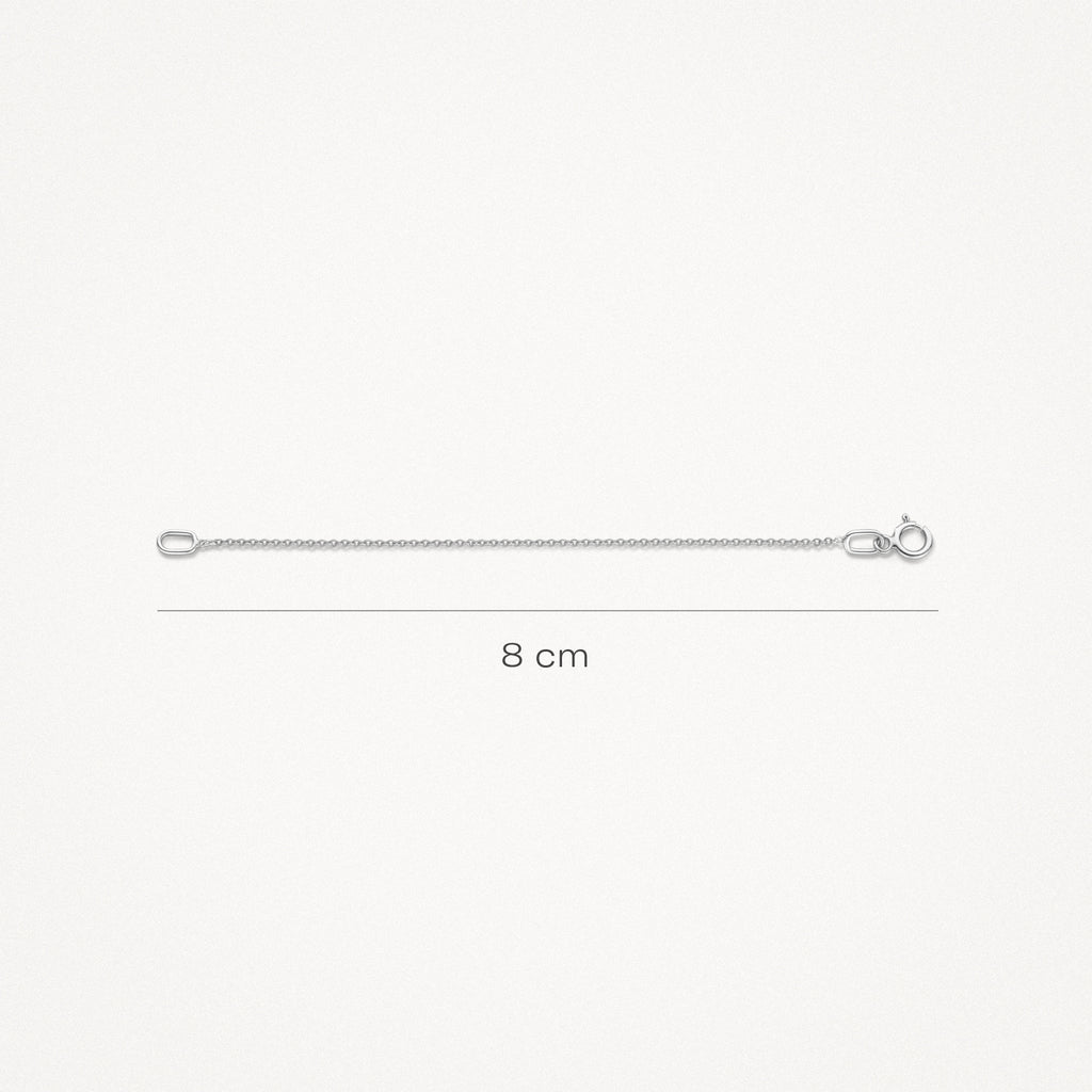 14k White Gold Necklace Extensions Blush Jewels 3058WGO/8 Blush