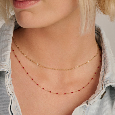 14ct Gold Oval Link Chain Necklace