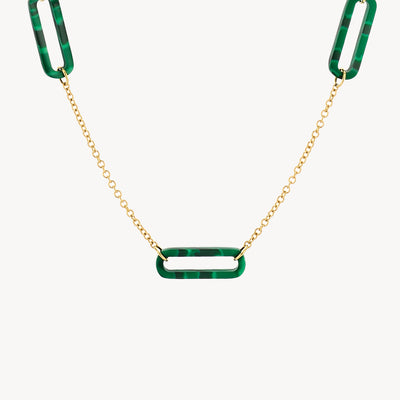 Collier 3204YMA - Or 14k avec Malachit