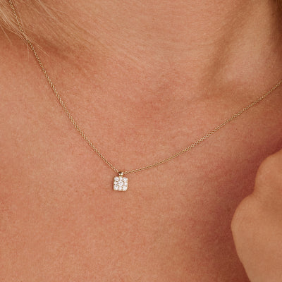 Collier 3205YZI - Or 14k avec Zircone