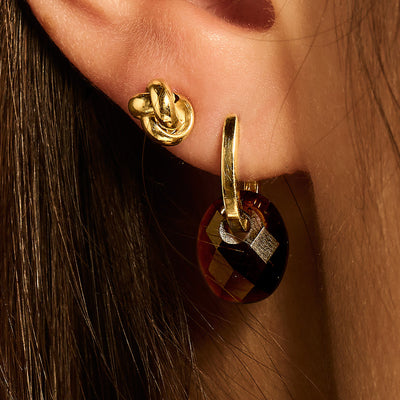 14ct Gold Knoted Stud Earrings