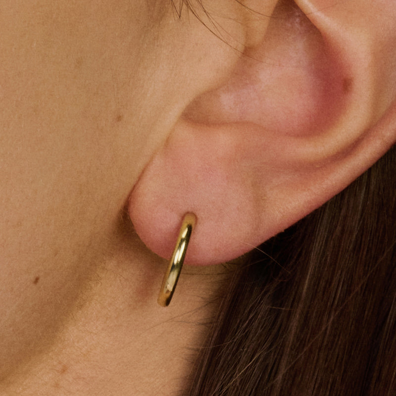 Creolen 14 mm 14k goud