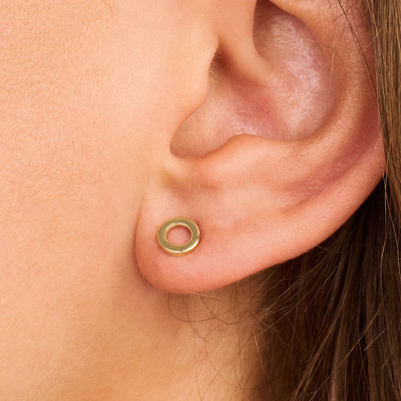 Oorknopjes Cirkelvormig 5,8 mm 14k goud