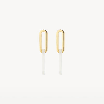 Boucles d'oreilles 7394YMP - Or 14k avec Nacre