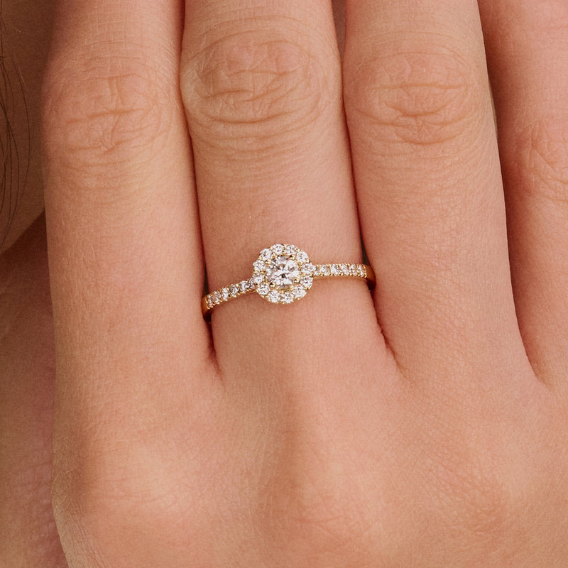 Lab Diamonds Ring LG1058Y - 14k Gold