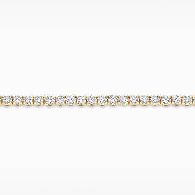 Armband met labdiamanten in 14k geelgoud, fijne zetting, gerecycled goud.
