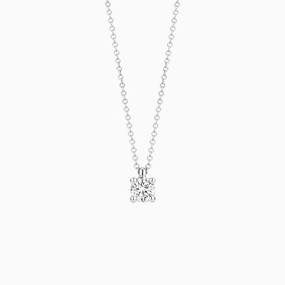 Lab diamonds necklace LG3001W - 14k White gold