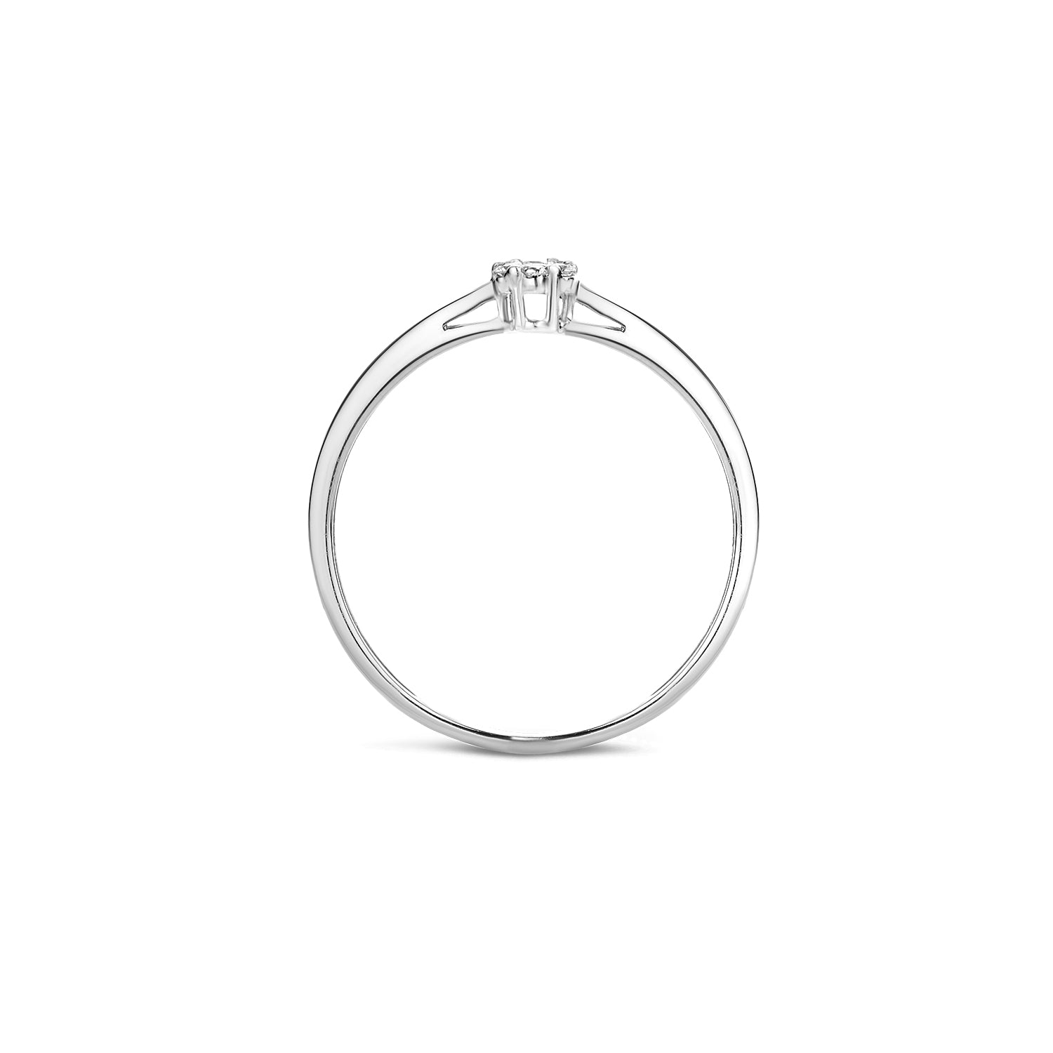 Ring 1609WDI - 14k Wit goud met Diamant