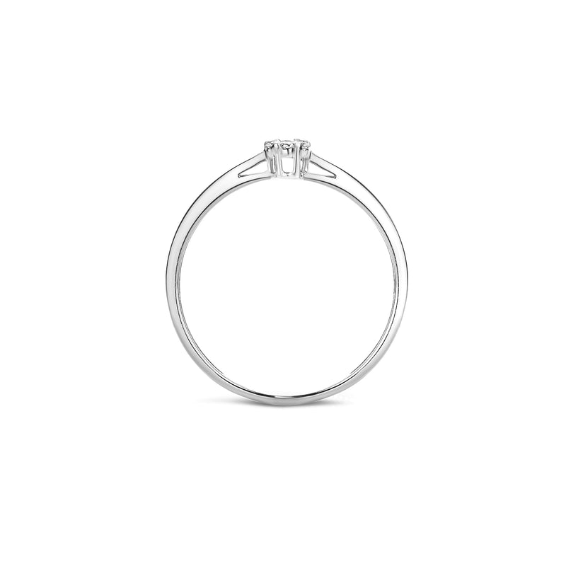 Ring 1609WDI - 14k Wit goud met Diamant