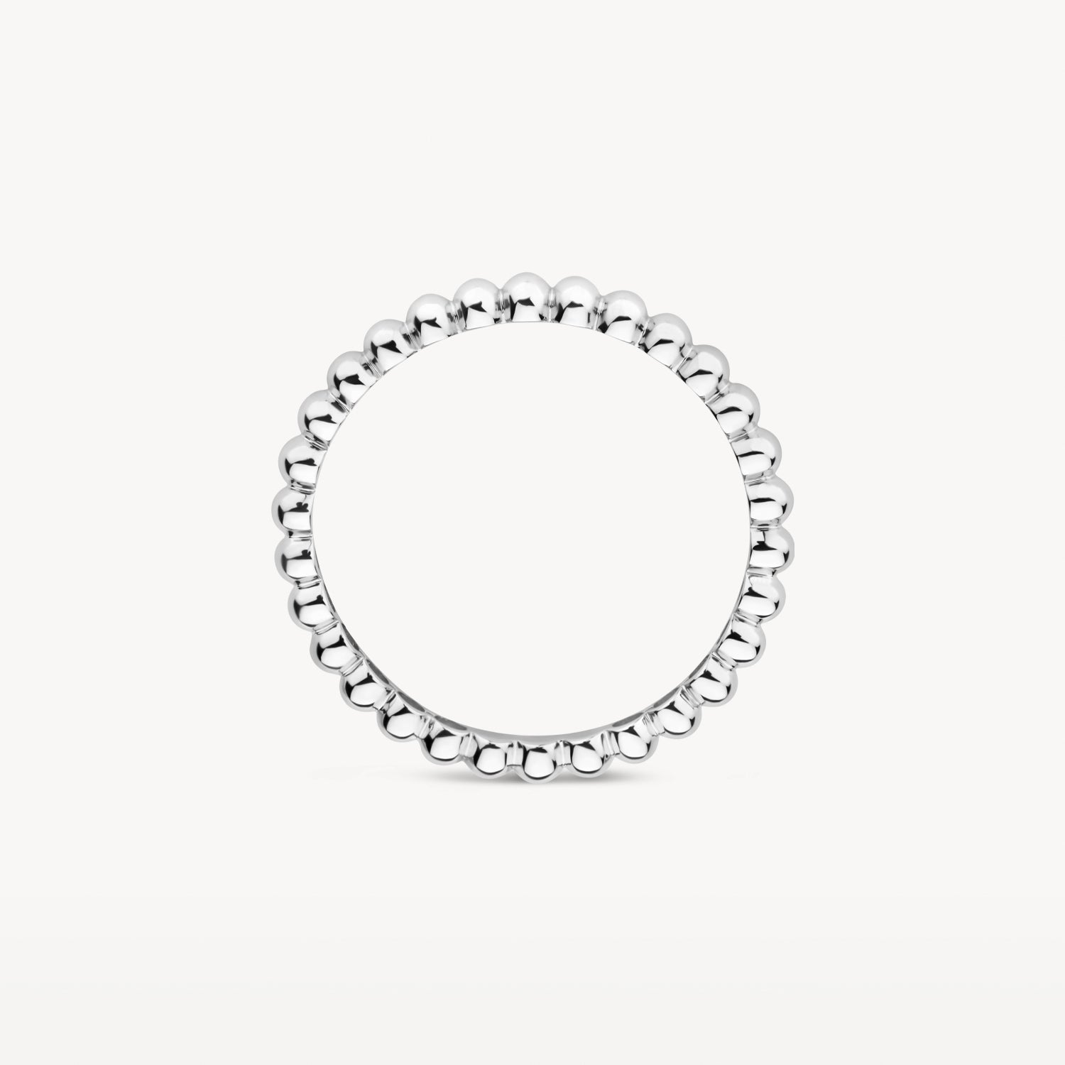 Bolletjes ring ⌀ 2 mm 14k Wit goud