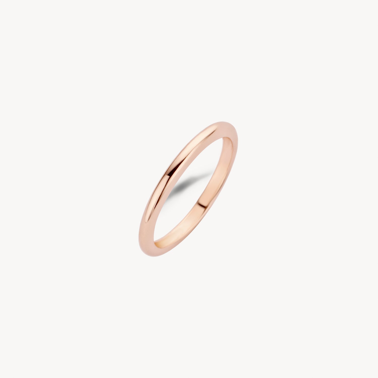 Ring simpel glad design 14k rosé goud