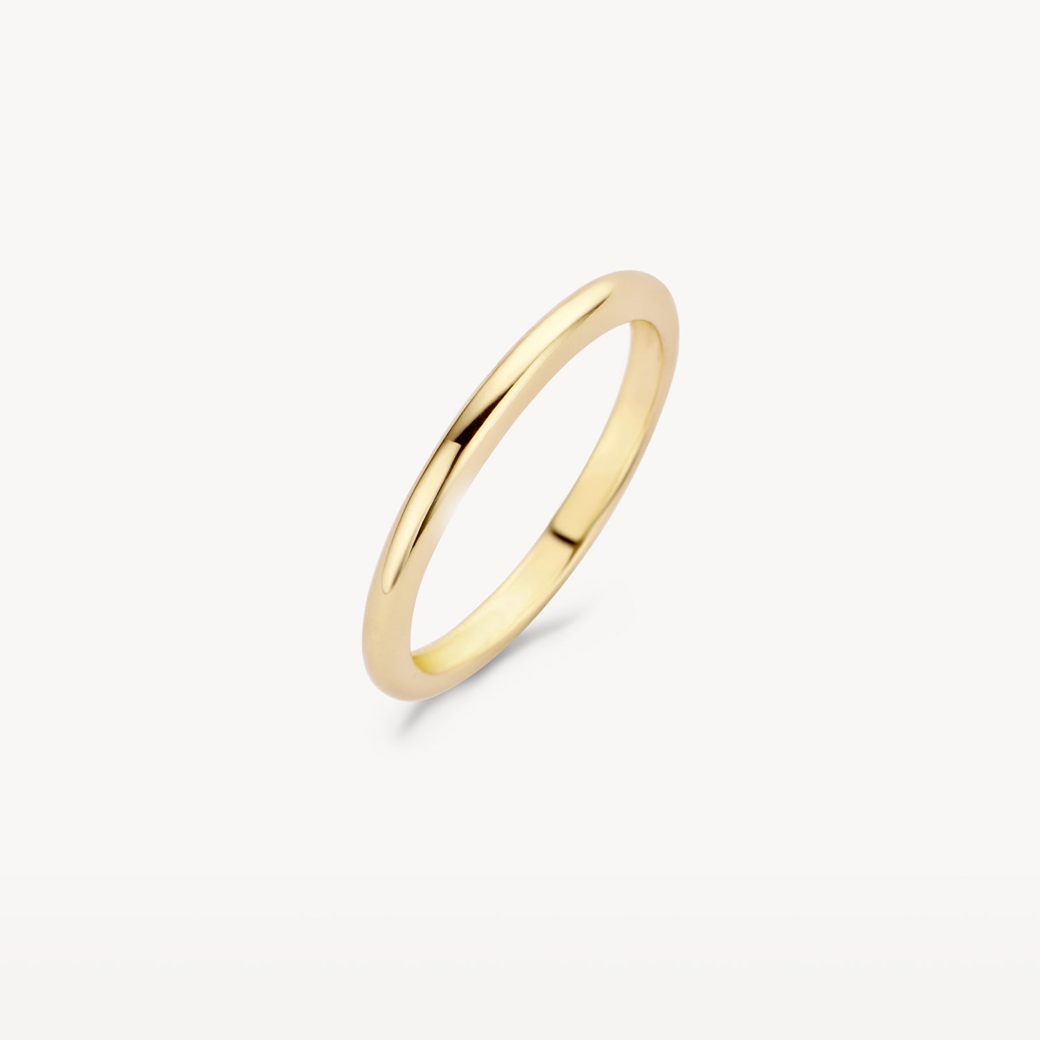 Ring met ⌀ 2 mm Gladde band 14k goud