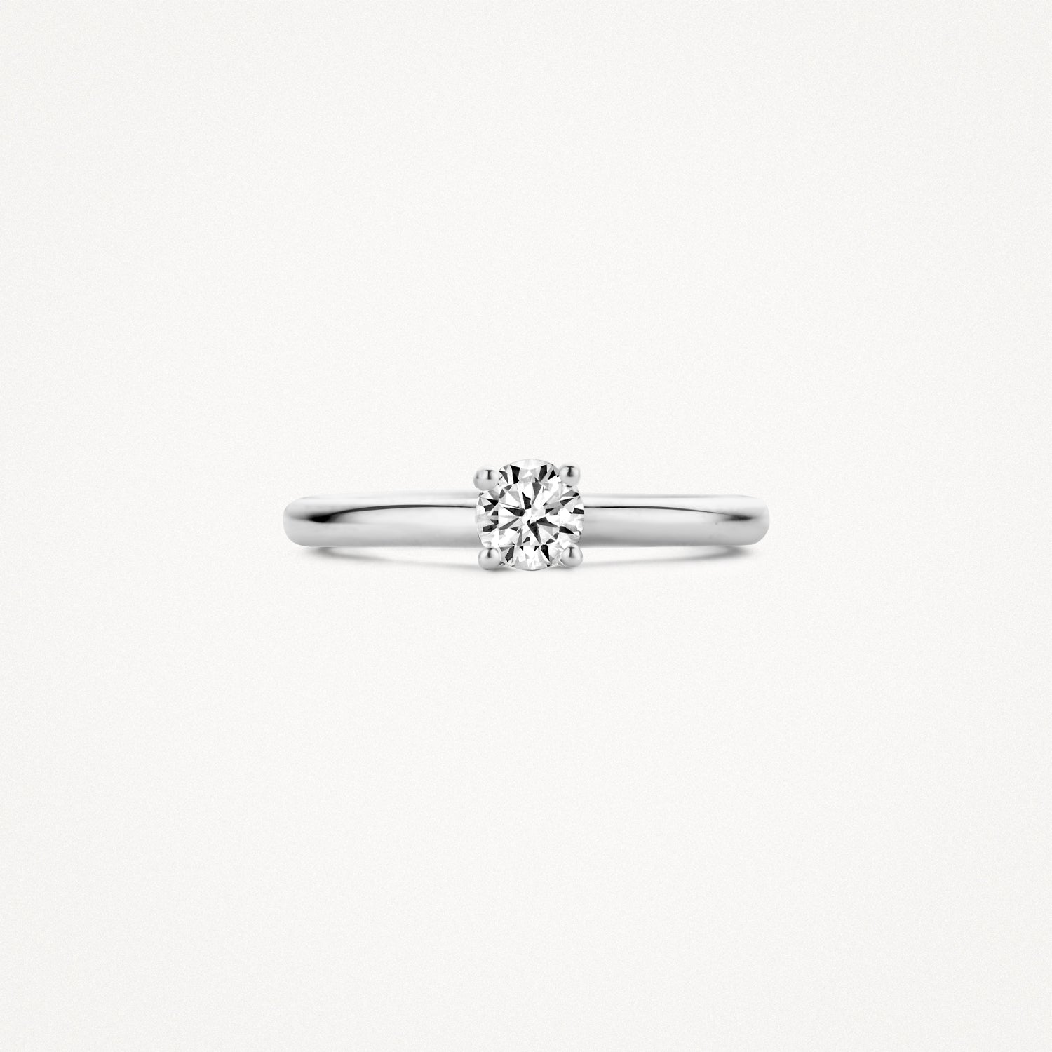 Ring 1133WZI - 14k Witgoud met Zirkonia
