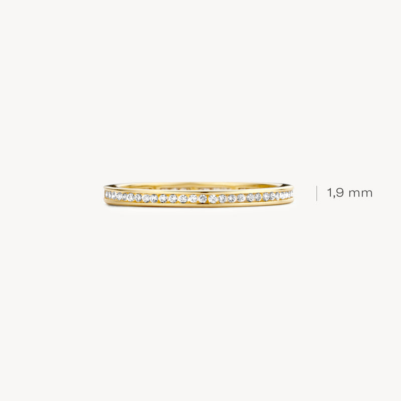 Ring 1138YZI - 14k Yellow Gold with Zirconia