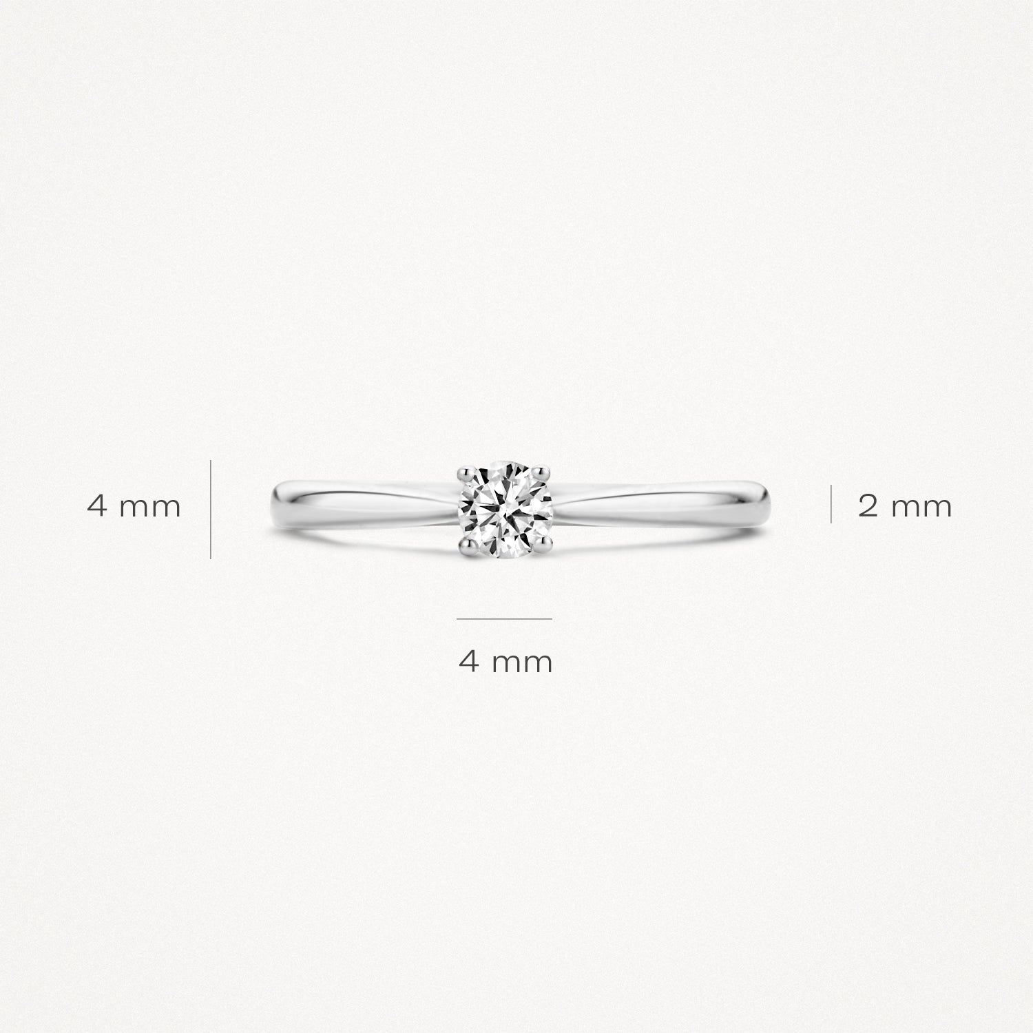 Ring 1187WZI - 14k White Gold with zirconia