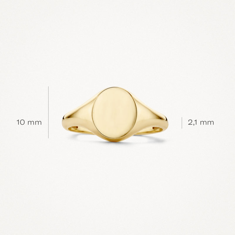 Signet Ring 1190YGO - 14k Yellow Gold