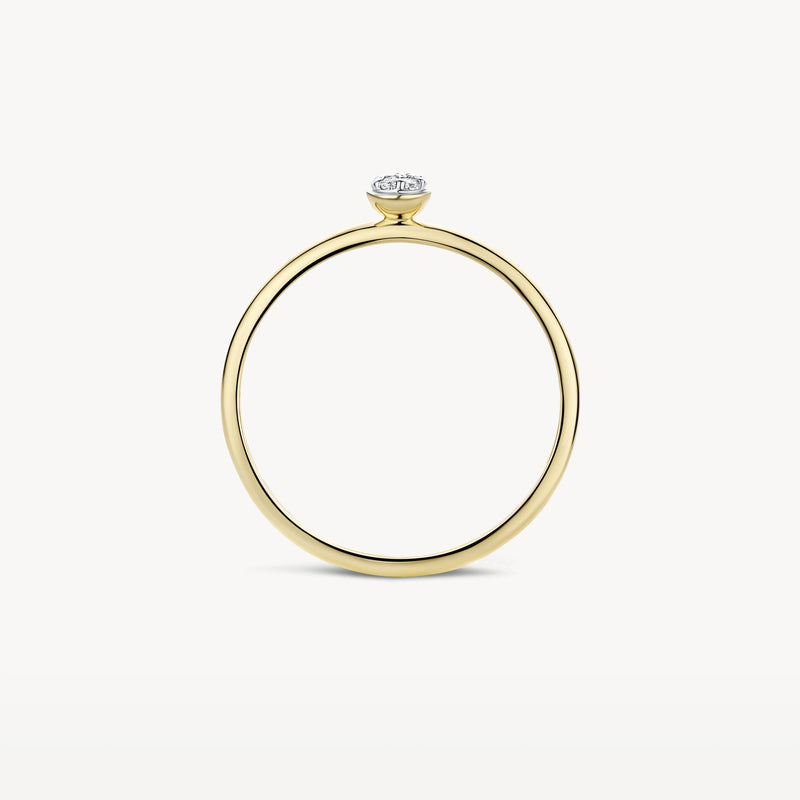 Ring 1199YZI - 14k Yellow Gold with zirconia