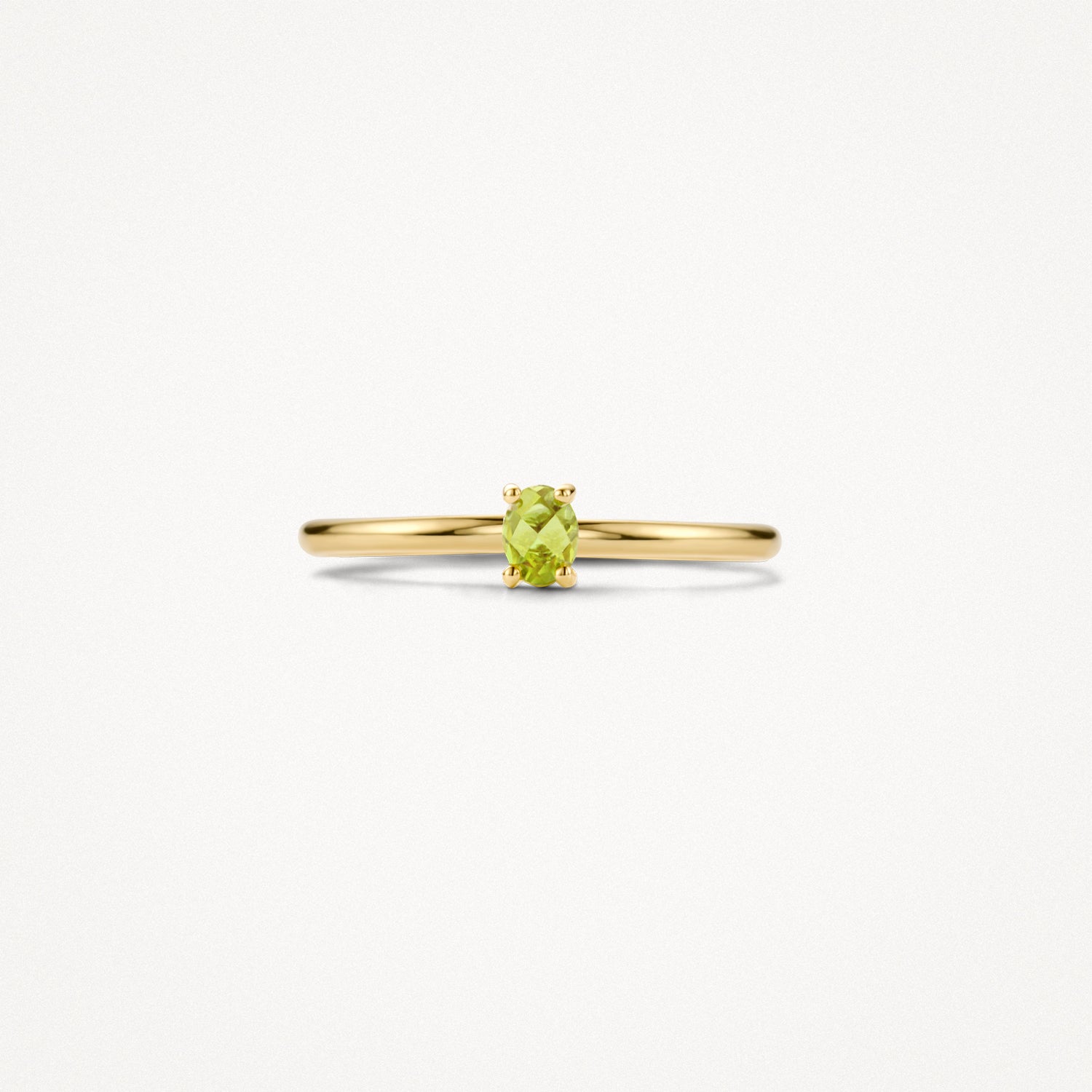 Ring 1204YGP - 585er Gelbgold mit grüner Peridot