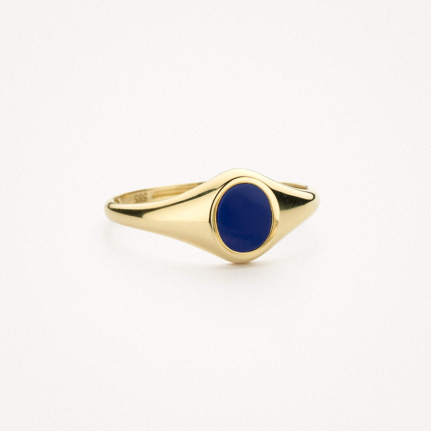 Ring 1219YLA - 14k Geelgoud met Lapis