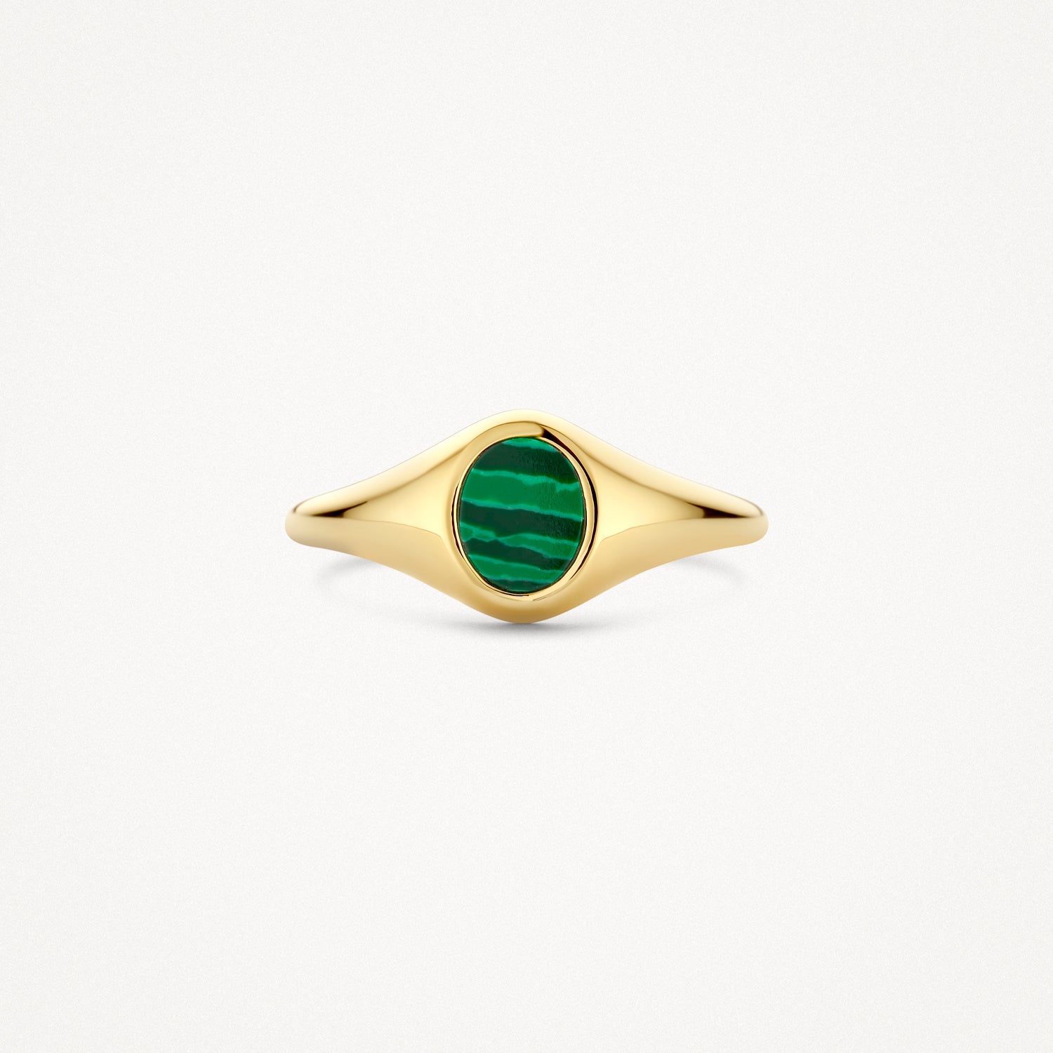 Bague 1219YMA - 14k Or jaune avec Malachite