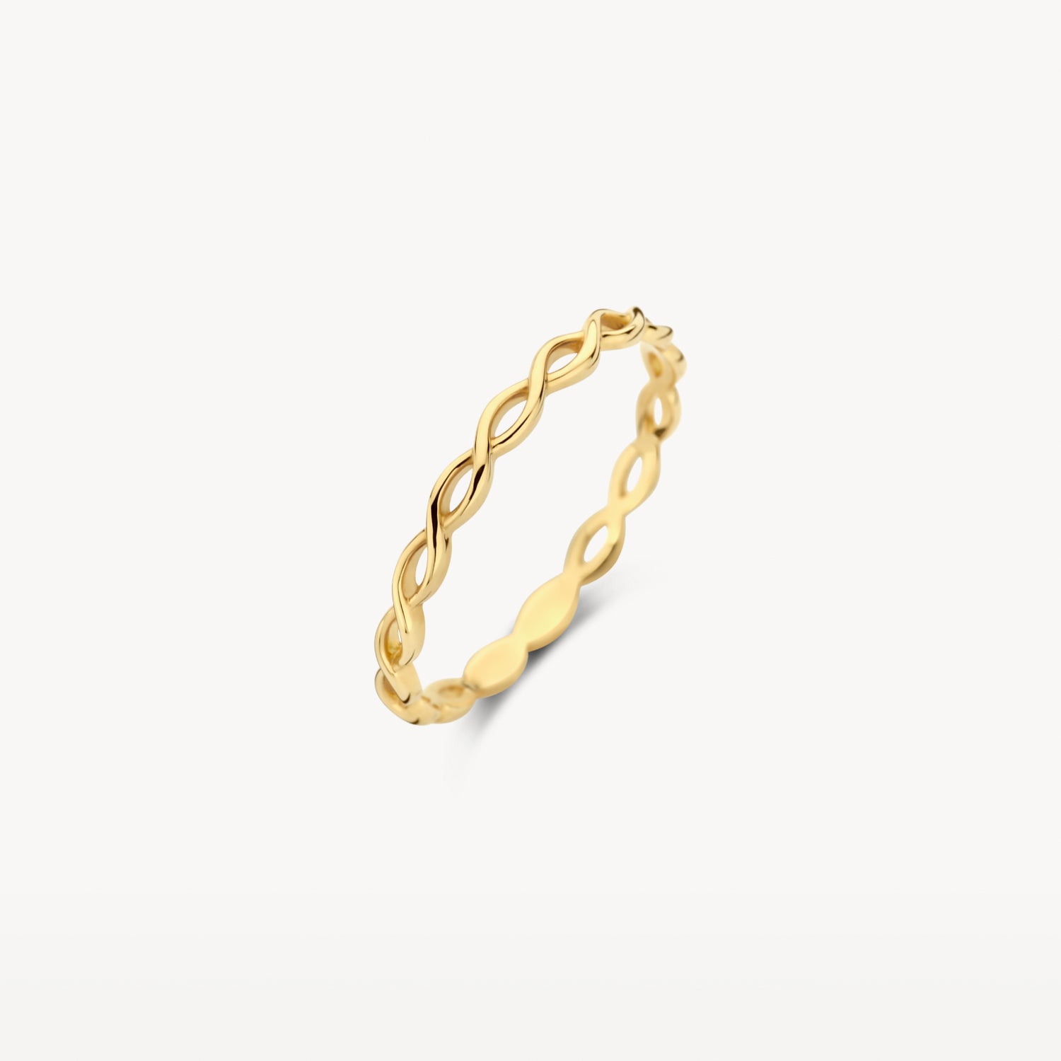 Gouden Ring met Vlechtontwerp 14k goud