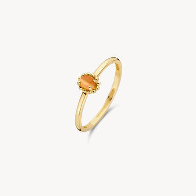 Ring 1225YCO - 585er Gelbgold mit orange Katzenauge