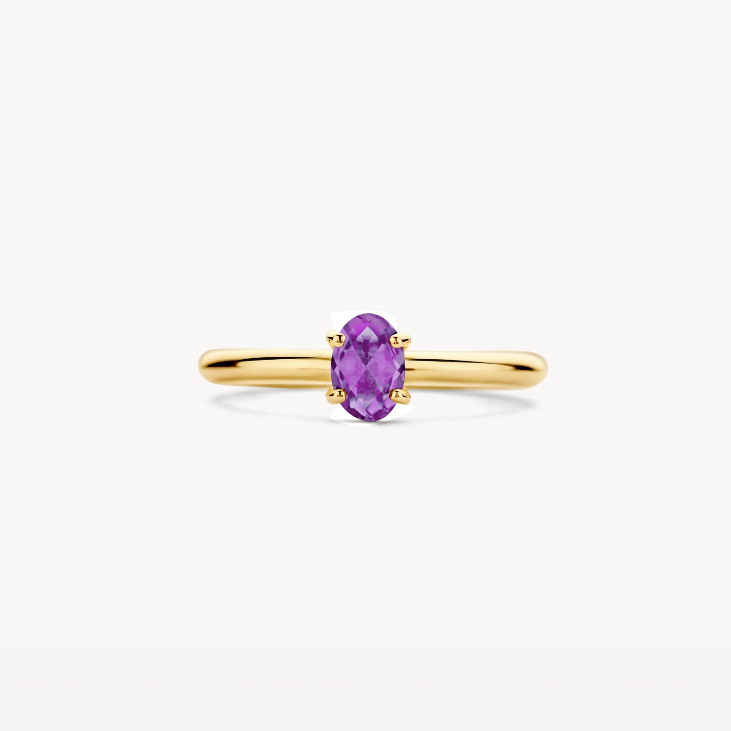 Ring met Amethyst steen 14k goud