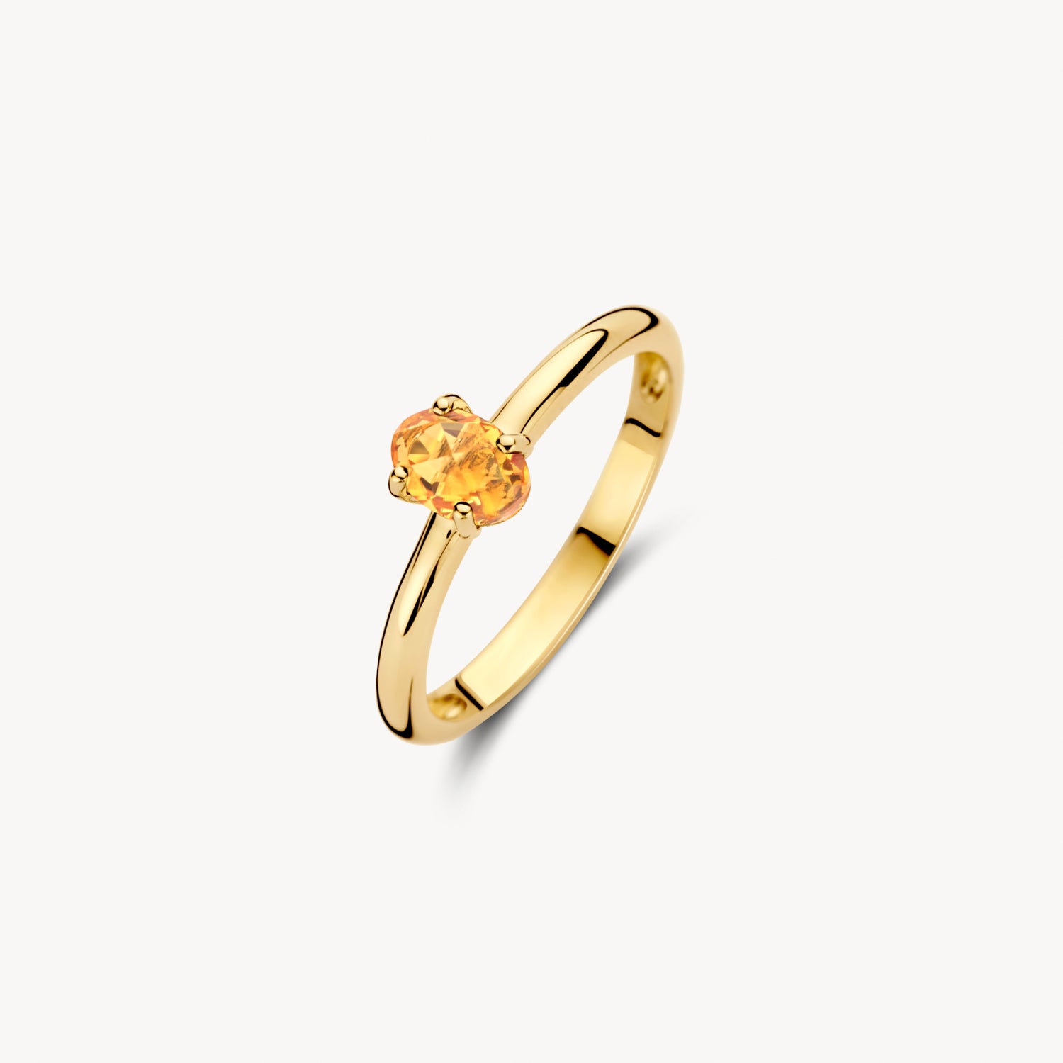Ring met Citrien steen 14k goud