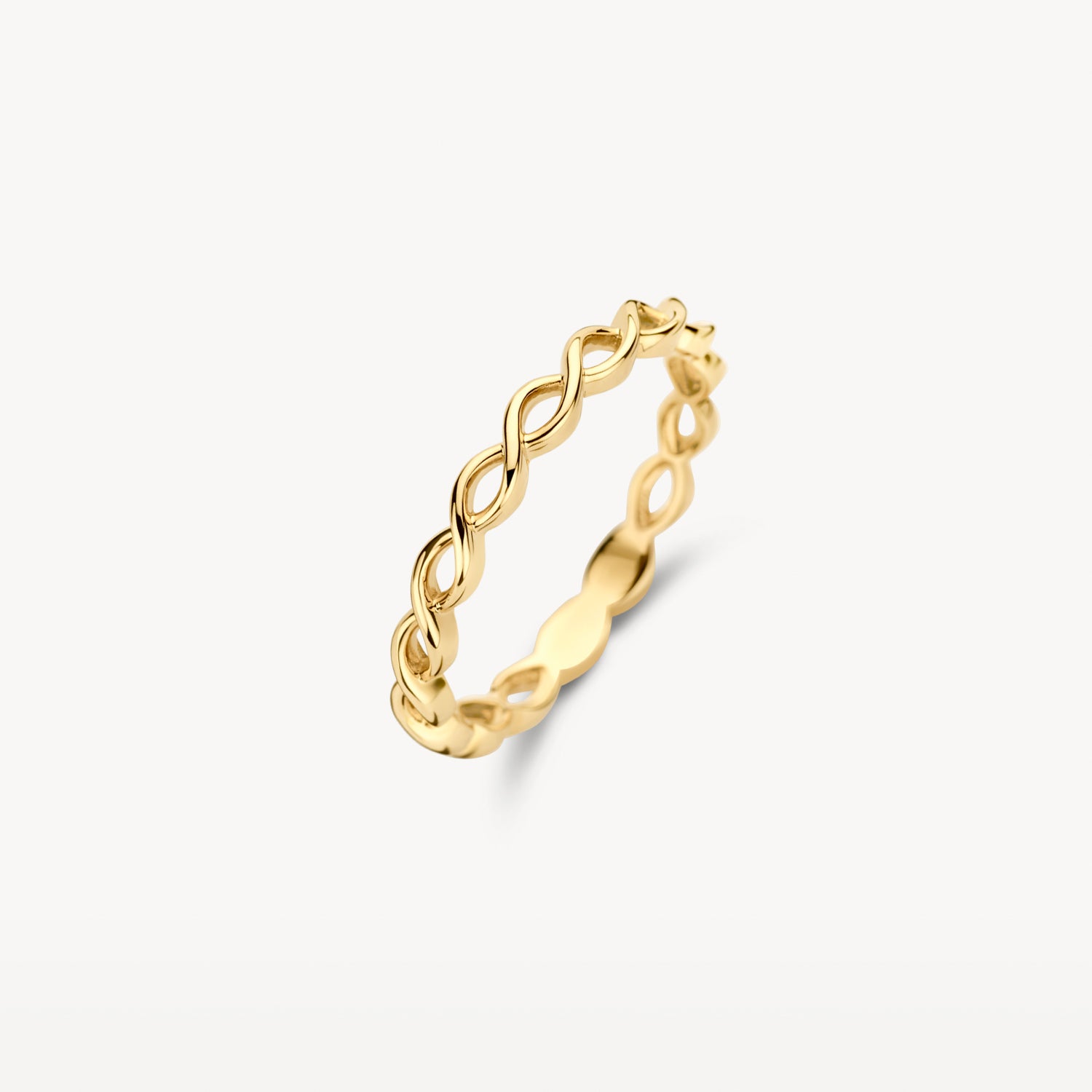 Gevlochten ring ø 2.6 mm 14k goud