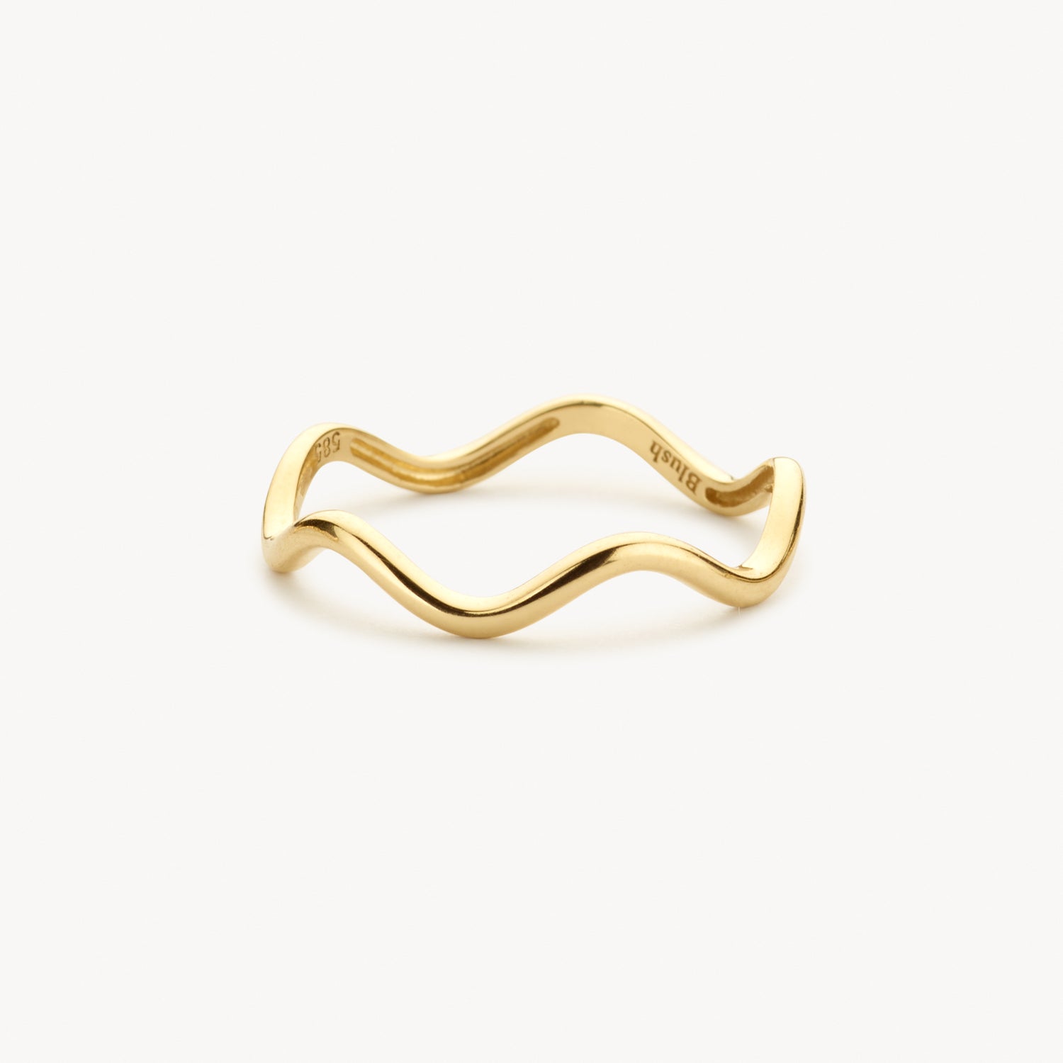 Ring met Golvend Design 14k goud