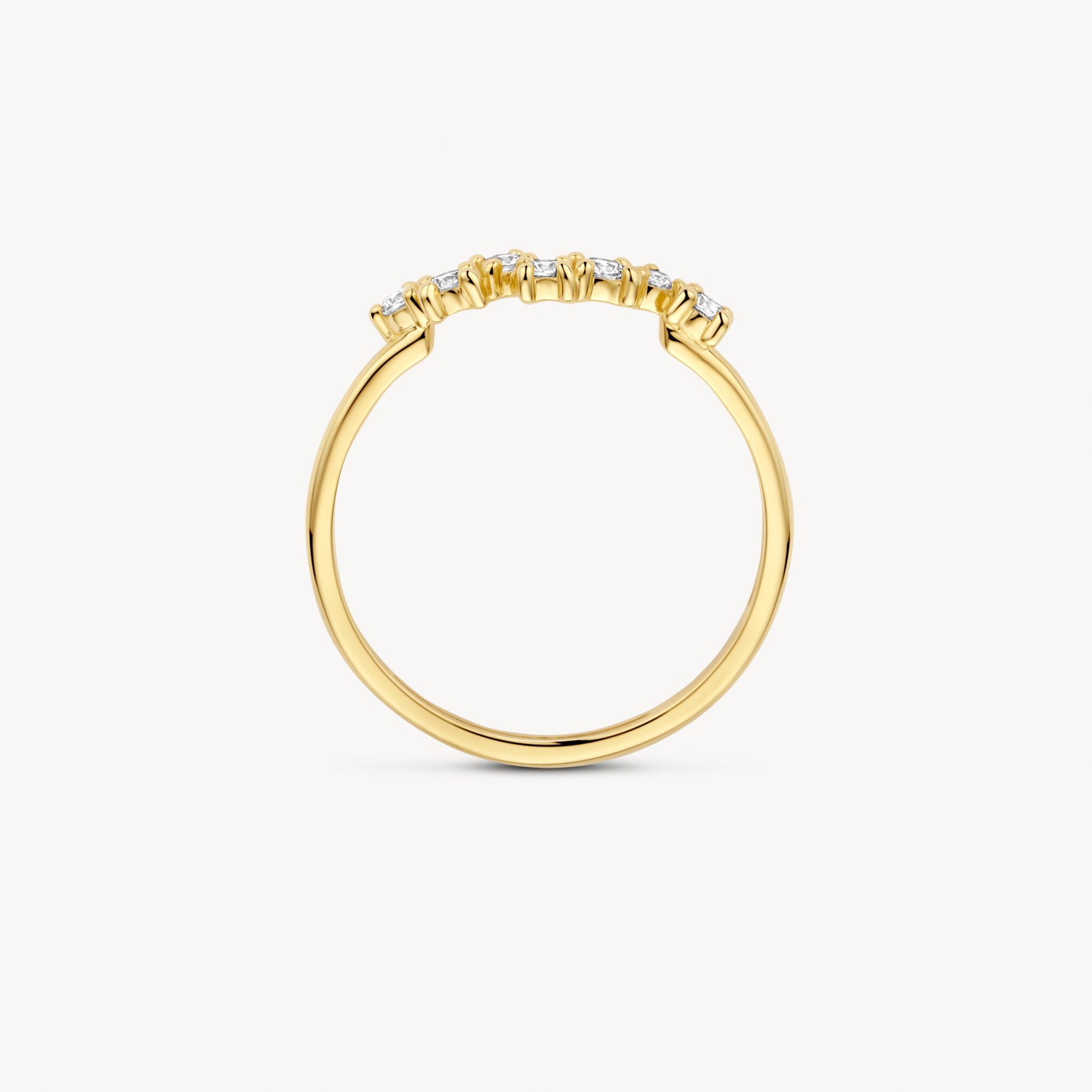 Ring 1267YZI - 14k Goud met zirkonia