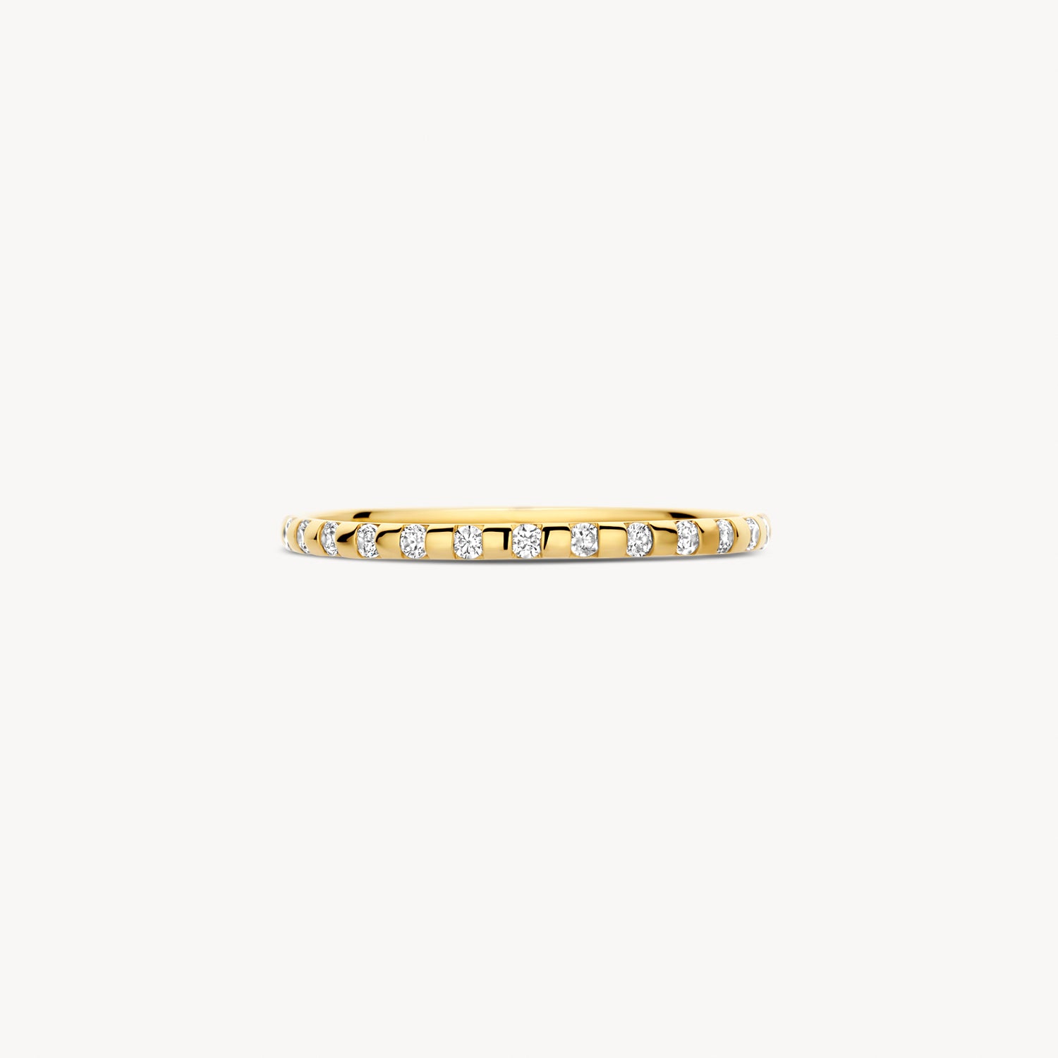 Ring fantasiezetting Zirkonia 14k goud