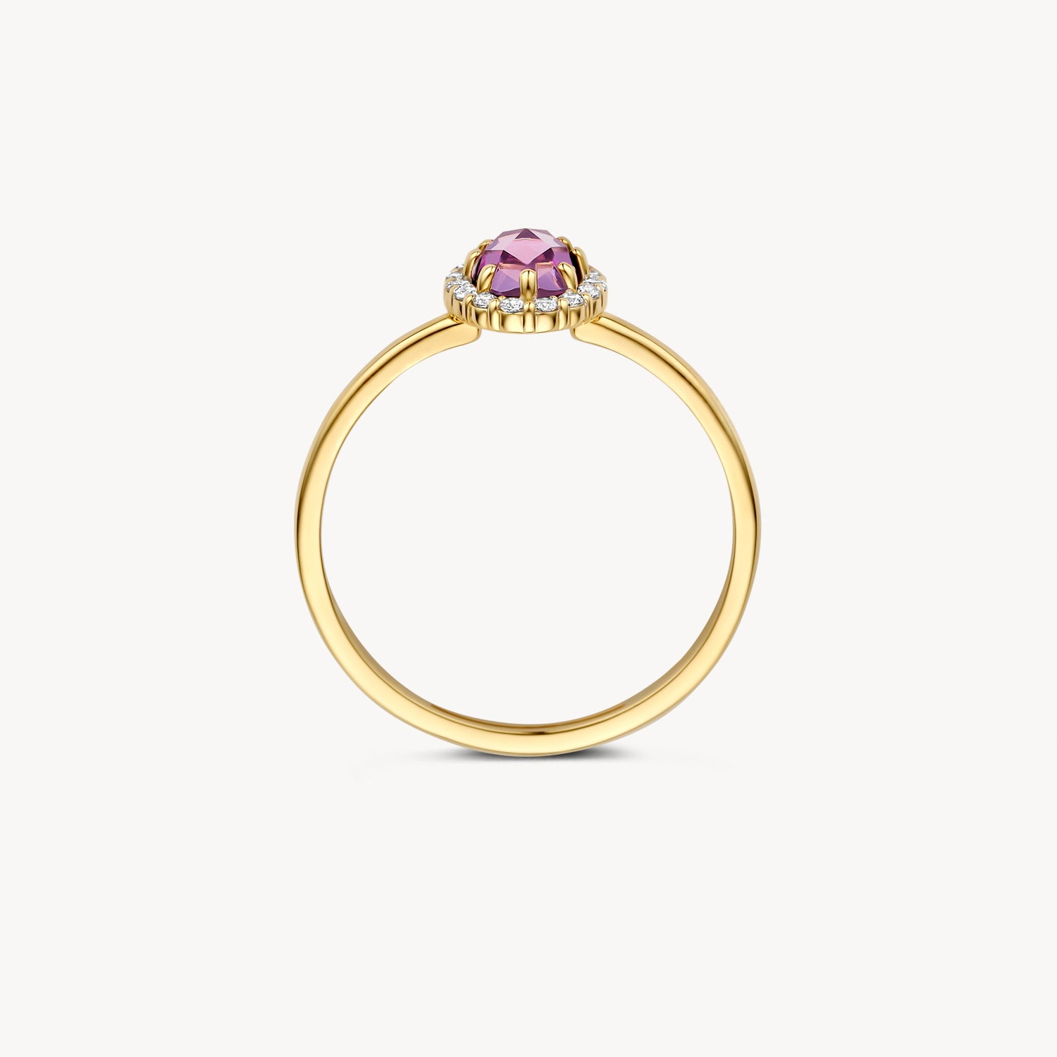 Bague 1271YAM - 14k or avec Améthyste