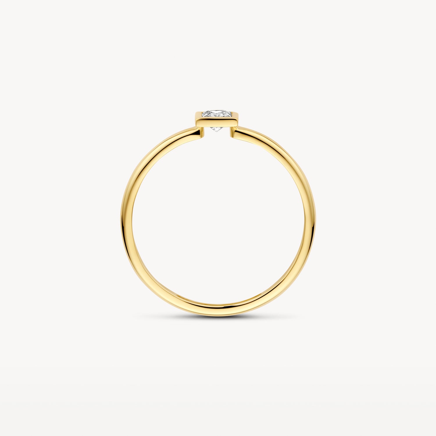 Ring 1274YZI - 14k Goud met zirkonia