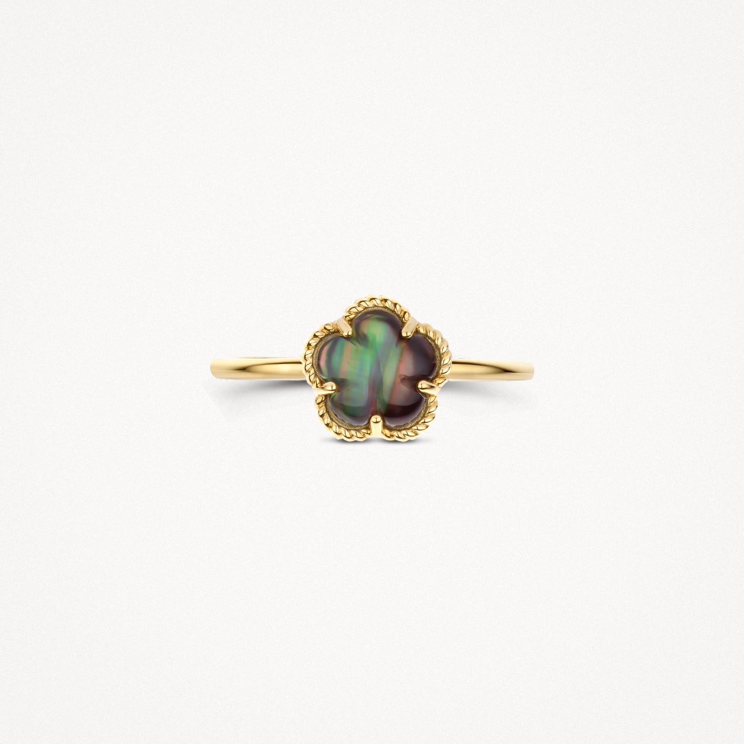 Ring 1280YBQ - 14k Gold with Black Pearl