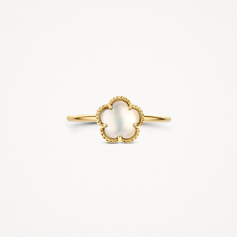 Ring 1280YMQ - 14k Gold with mother of pearl