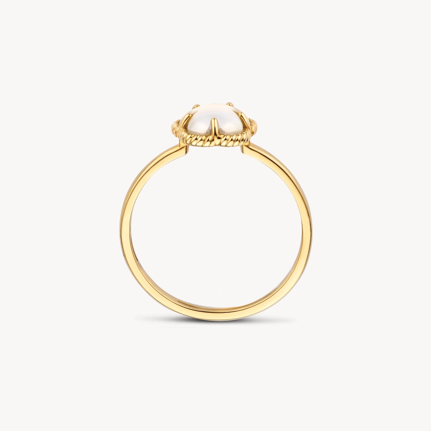 Ring 1280YMQ - 14k Gold with mother of pearl