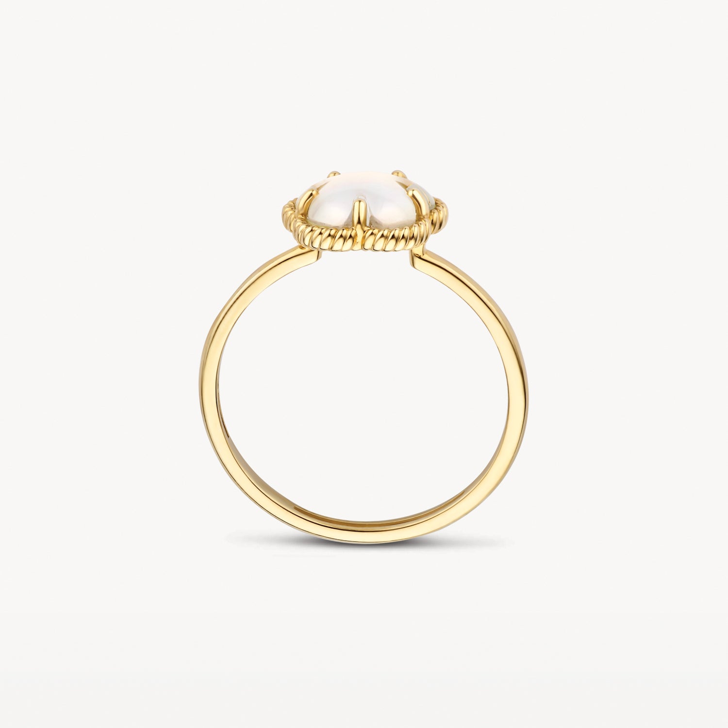 Ring 1281YMQ - 14k Gold with mother of pearl