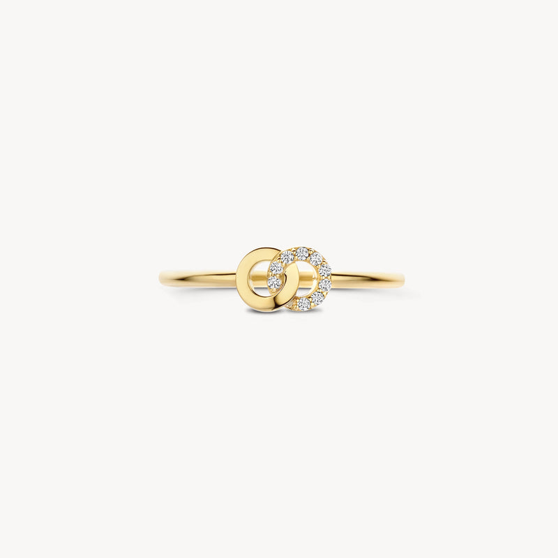 Ring 1282YZI - 14k Gold with Zirconia