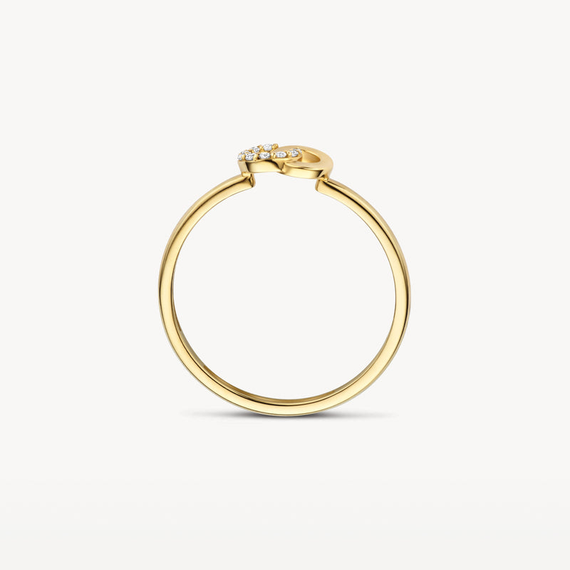 Ring 1282YZI - 14k Gold with Zirconia