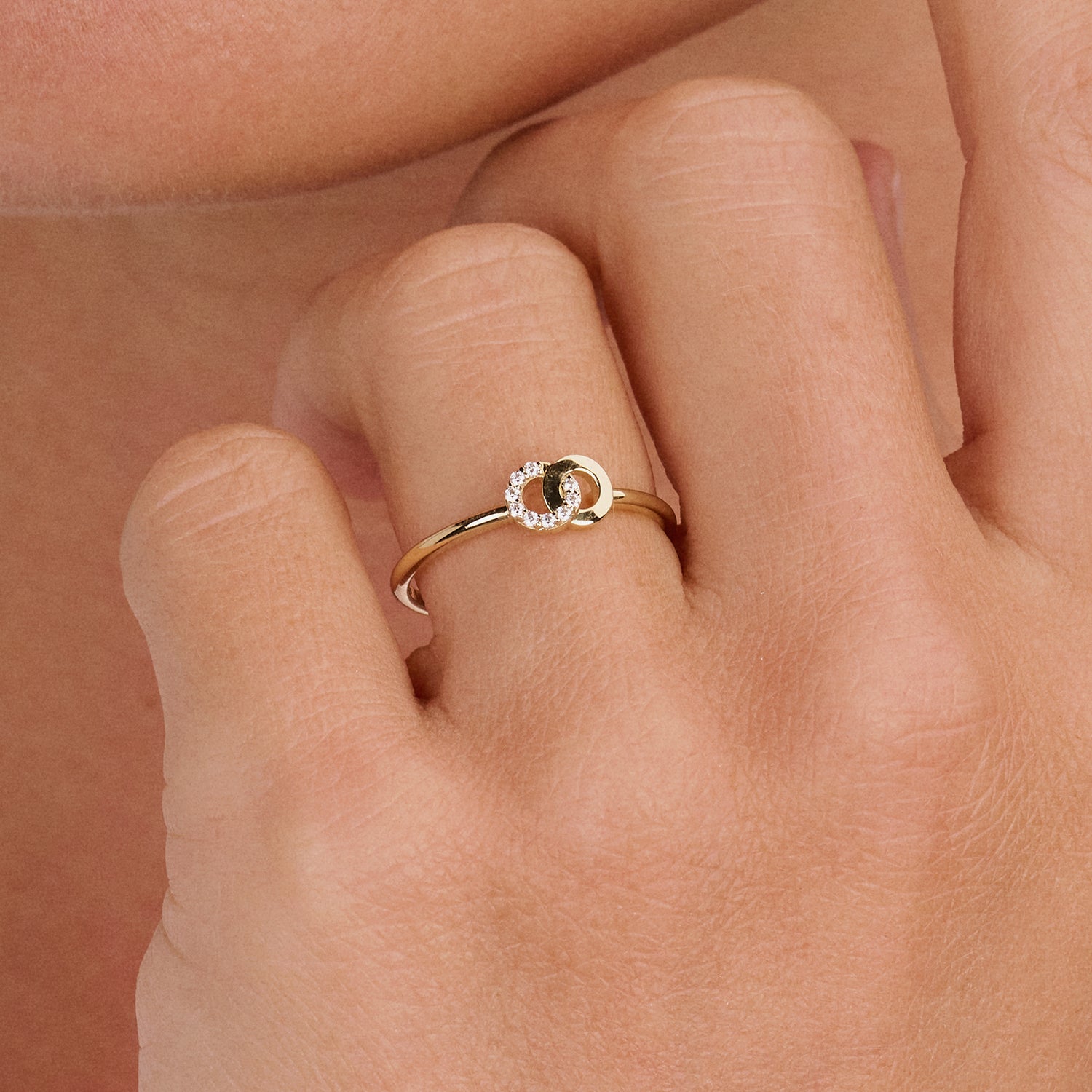 Ring 1282YZI - 14k Goud met Zirkonia