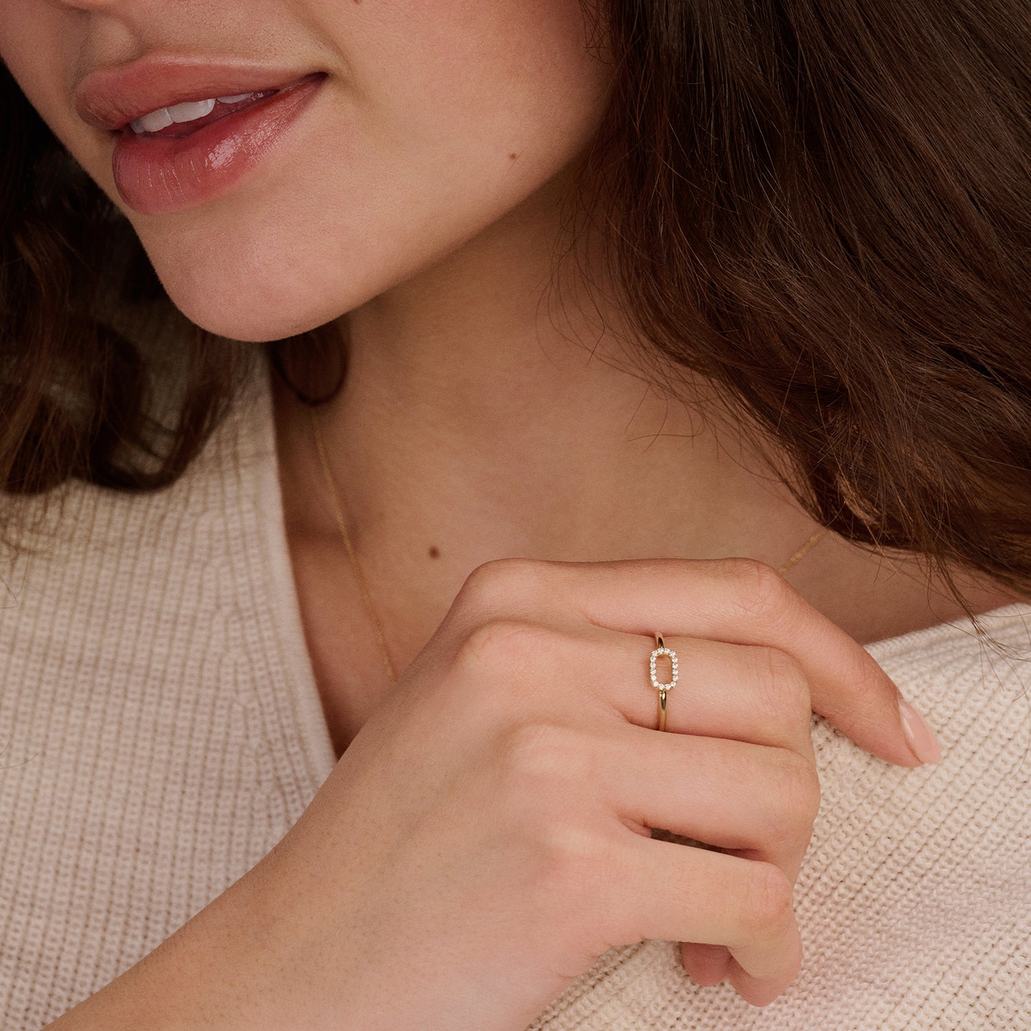 Ring 1289YZI - 14k Gold with Zirconia