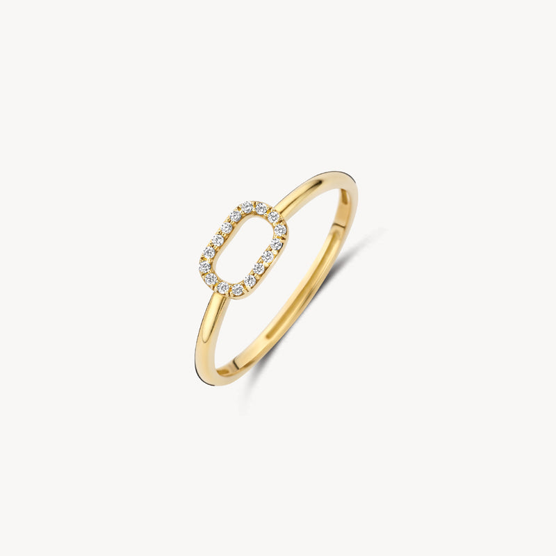 Ring 1289YZI - 14k Gold with Zirconia